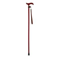 木製杖 スリムタイプ 直径16mm 長さ85cm 身長約160cm台 レッド