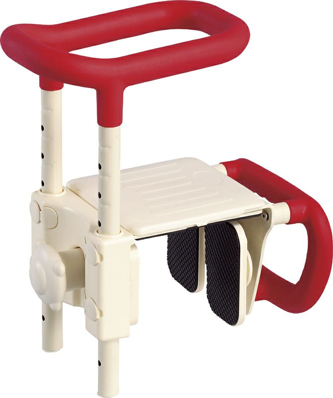 安寿 高さ調節付浴槽手すり UST-200N 入浴グリップ 介護用品 入浴補助