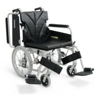 【非課税】アルミ製介助型車椅子簡易モジュール超低床 KA816-40(38･42)B-SL