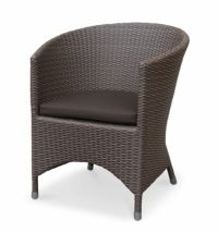 ラタン全天候型家具 ケイラウコード バリ ラウンジチェア 椅子【ダークブラウン】