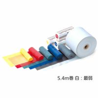 セラバンド 5.4m巻 白：最弱 伸縮バンド トレーニング