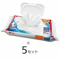 トイレに流せるスッキリおしりふき 80枚×5セット