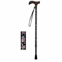 ウェルファン 夢ライフステッキ 柄伸縮杖 スリムタイプ 長さ64～90cm 身長約120～170cm