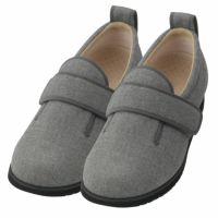 あゆみケアシューズ ダブルマジック2 ヘリンボン 紳士・男性用 室内用介護靴 両足販売