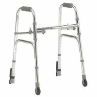 【非課税】固定型歩行器 車輪・ストッパー付き MRB-02013