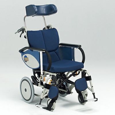 非課税】ティルト&リクライニング連動式コンパクト介助用車椅子 OS
