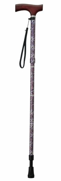 テイコブ折りたたみ式伸縮クッションステッキ EOS11 長さ75.5～87.5cm 身長約140～170cm