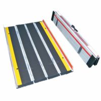 折りたたみ式超軽量屋外携帯用スロープ デクパックE.B.Lエッジ付き120cm 対応段差高さ：約10～30cm