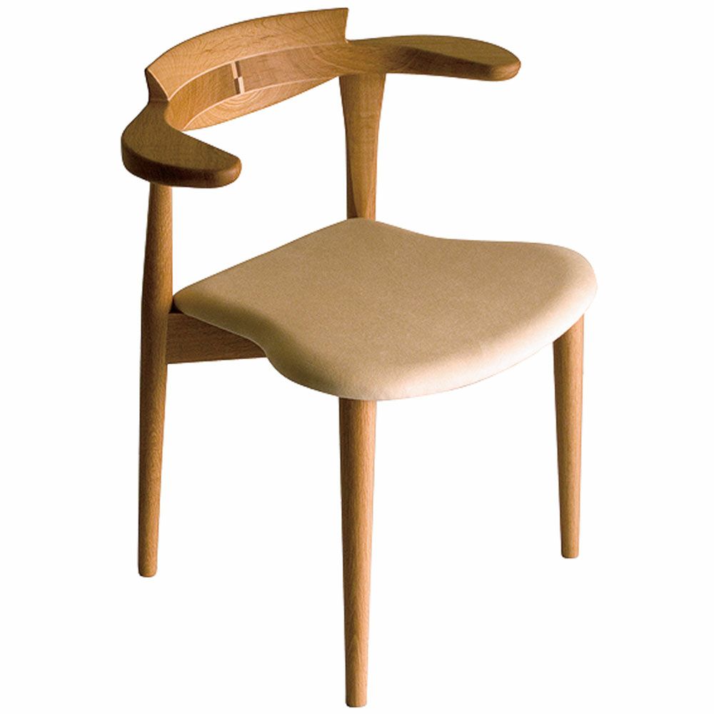 腰にやさしいイス Awaza（アワザ）2ナラ材・024-N布張3 ダイニング