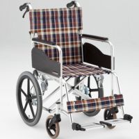 【非課税】座面の高いアルミ製スタンダード車椅子介助用 AR-371