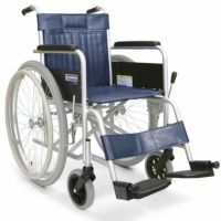 【非課税】スチール製自走用車椅子 KR801Nソフトタイヤ 座幅42cm 病院・施設
