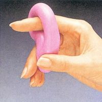 手指の筋力強化 エアパテ ピンク：中弱 4個セット