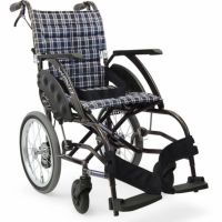 【非課税】アルミ製次世代型標準車椅子 WA16-40(42)A エアタイヤ仕様 介助用