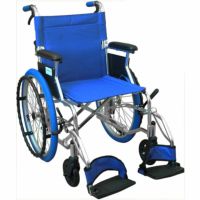 【非課税】カラーコンパクト自走用車椅子 パレット ブルー
