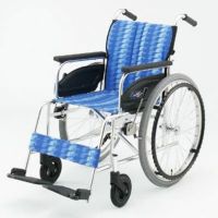 【非課税】自走用車椅子 Aタイプ NA-446A 背折れ 前座高44cm