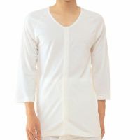 前開き7分袖シャツ 紳士用 N0.1F ホック  (2着セット)