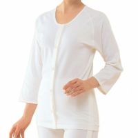 前開き7分袖シャツ 婦人用 N0.50F ホック (2着セット)