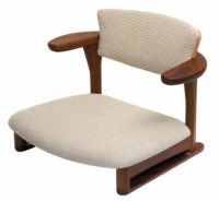 腰にやさしいイス　Awaza（アワザ）LD 低座椅子 050W-Ｆ ウォールナット材 布張3