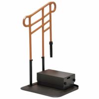ルーツ あがりかまちタイプ ステップ台付き 高さH型18～36cm 片手すり