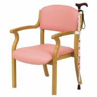 ラクタッチチェアー LT-141BR/DK 杖ホルダー標準装備 介護・福祉施設・高齢者施設向け椅子