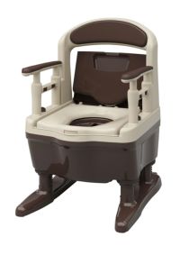 アロン化成・安寿 ポータブルトイレちびくまくんFX-CP快適脱臭