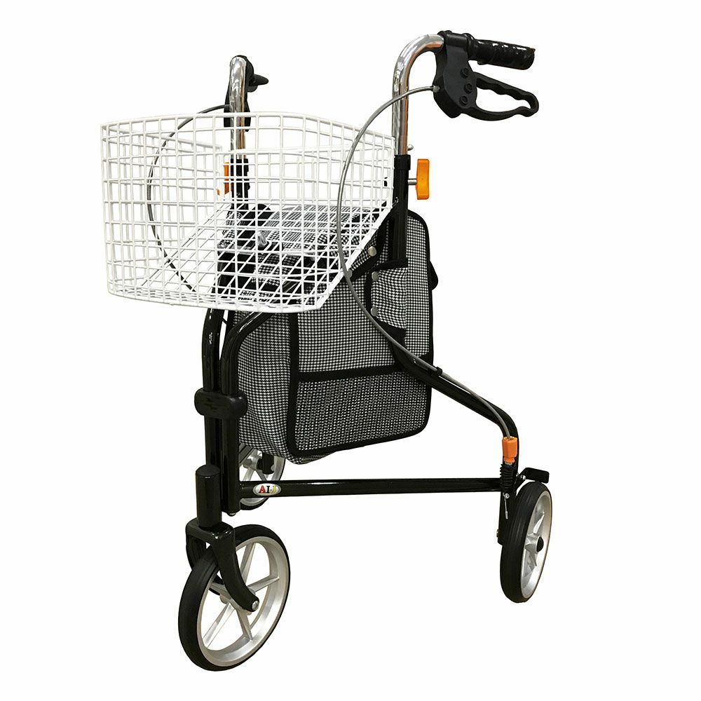 インタージェット トライウォーカー 三輪歩行車 TR-62BK シルバーカー