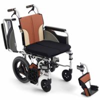 【非課税】介助型車椅子 とまっティSKT-200B ブレーキかけ忘れサポート転倒防止
