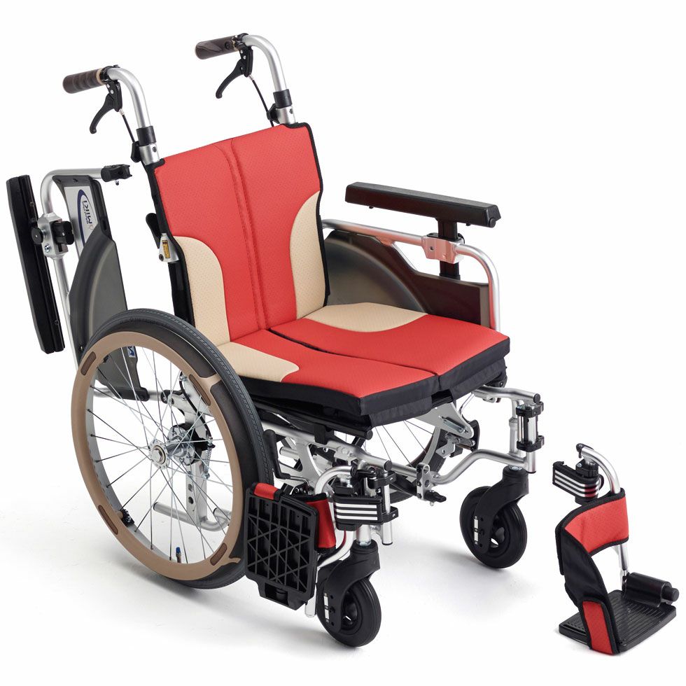 非課税】コンパクトタイプモジュール車椅子 自走用 スキット SKT