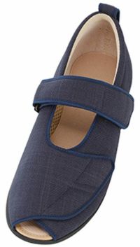 あゆみケアシューズ オープンマジック3 足囲 3E S～3Lサイズ 室内用介護靴 片足販売