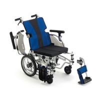 【非課税】軽量簡単モジュール介助型車椅子 MEF-14 低座面タイプ