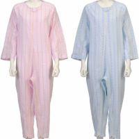 ソフトケアねまき 薄手タイプ 上下続き服（介護つなぎパジャマ）