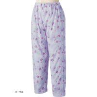 フルオープン洗い替えパンツ2枚組 通年 婦人用パジャマのズボンのみ 89270