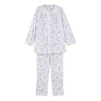 婦人ワンタッチテープ+腰開きパジャマ 通年用 2枚セット 38644 介護パジャマ