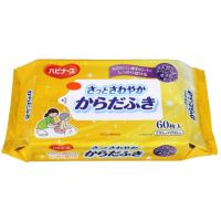 ハビナース さっとさわやか からだふき60枚入り 1ケース（16袋入り）