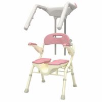 wells シャワー温浴システム HWS110 ケープ付き切替弁タイプ シャワーチェア