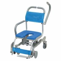 ウチエ シャワーラク四輪自在 シャワーキャリー・入浴用車椅子