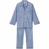 紳士 おおきめボタンパジャマ スムース素材 通年用 2枚組 89806