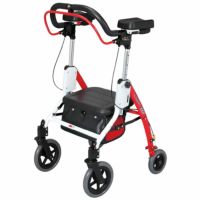 【非課税】歩行車 アームフィットEXR 肘置パッド付・ワンタッチ折りたたみ EXR-698E