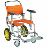睦三シャワーキャリーAC-LWG(前輪) ステンレスダブルロック ワイド型トイレ・お風呂用車椅子