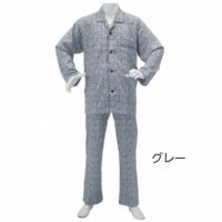 紳士楽らくパジャマ ペーズリー柄 No805 袖口丸形マジック付き 通年用