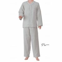 紳士楽らくガーゼパジャマ 長袖 No801 春夏用