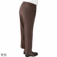 婦人 スタイルをケアするパンツ 通年 2枚セット 97643 背中が出にくいズボン
