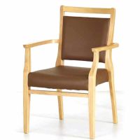 全ひじ付スタッキングチェア2脚セット Care-117-AC ホテル風 介護・福祉施設向け椅子 受注生産
