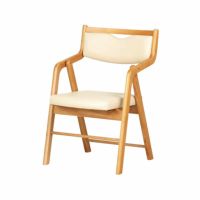 ひじ付き折りたたみチェア Care-212-O 2脚セット 受注生産