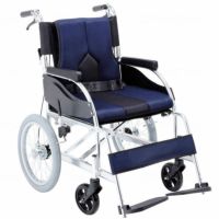 非課税】ノーパンクタイヤ 介助式車いすRW-30 背折れタイプ エコノミー