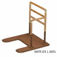 マルチフィット手すり03 MFR-03 L-MSt 木調タイプ アーチ型ベース・ソファー・トイレに