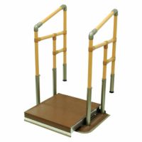 あがりかまち用たちあっぷミニ スライドベース付両手すり CKG-01