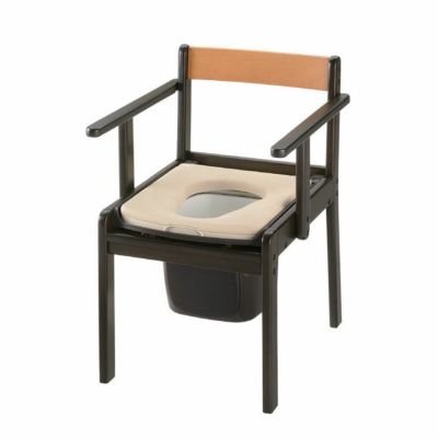 【未使用品‼️】Richell 木製きらく片付け簡単トイレ　19224 木製きらく 片付け簡単トイレ 肘掛跳ね上げ - リッチェル【公式】
