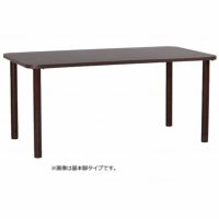 抗ウイルスメラミン化粧板テーブル TM4-K16590 長方形 幅165×90 継脚付き木製脚タイプ 4人掛けワイド 受注生産