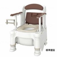 安寿 ポータブルトイレFX-30S（側面ガードなし） らくゾウくん 標準便座